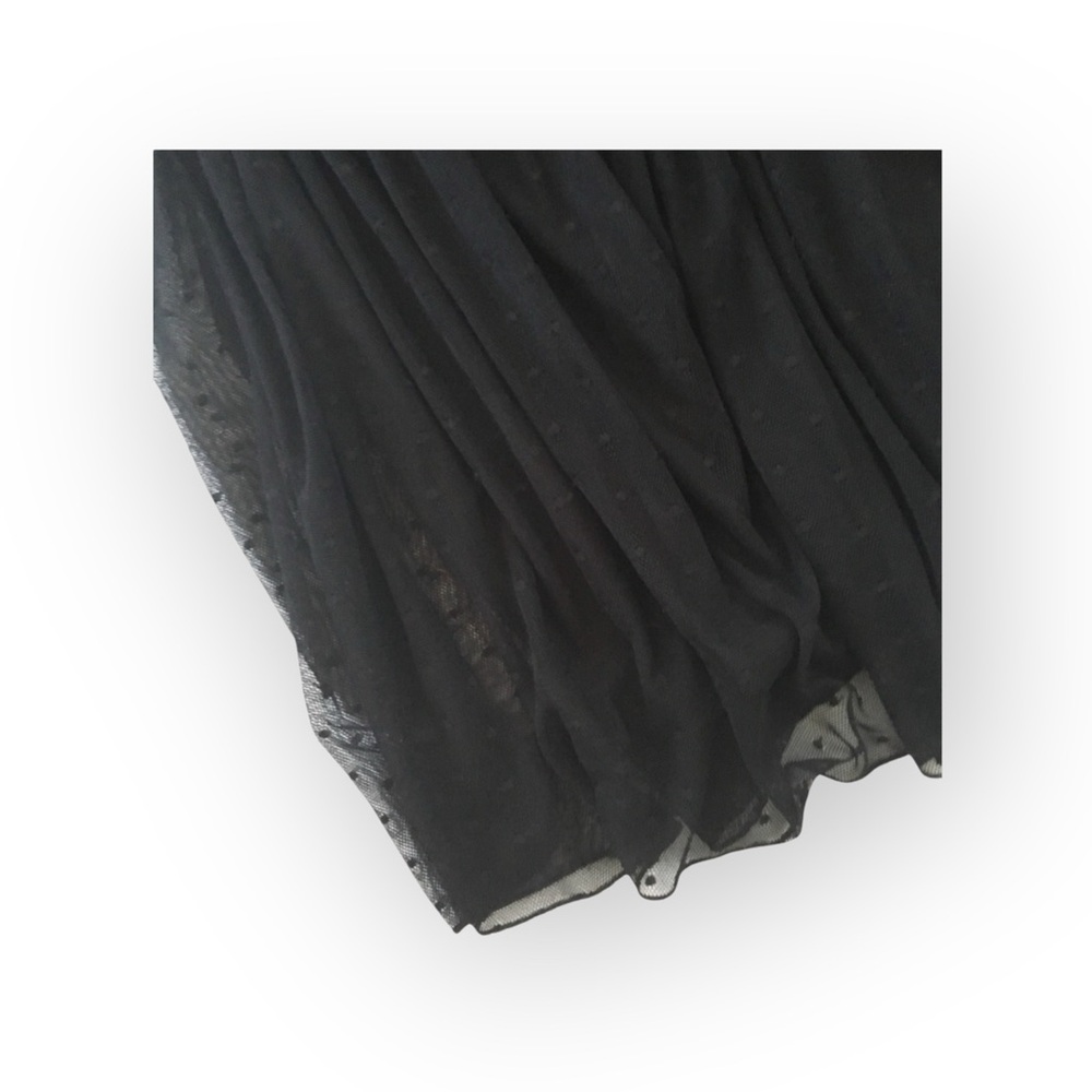 new LF Millau ๏ Floaty Net Maxi Skirt ๏ Polka Dot Lace Overlay ๏ Black ๏ XS - Picture 4 of 11
